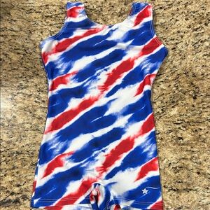 Destira Red White and Blue Leotard